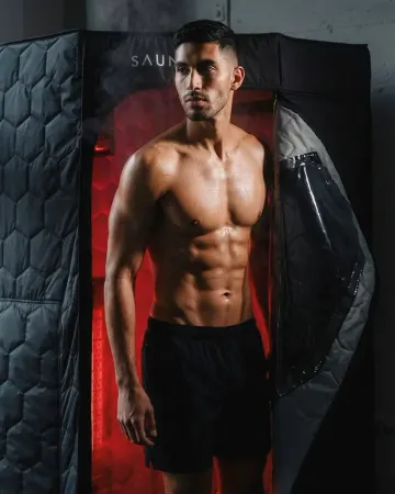 Image: saunabox.com SaunaBox Pulse PRO Infrared Sauna with Red Light Therapy, photo 4 of 8