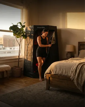 Image: saunabox.com SaunaBox Pulse PRO Infrared Sauna with Red Light Therapy, photo 6 of 8