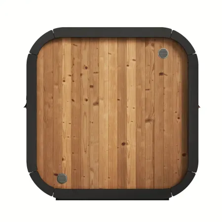 Image: topture.com SaunaLife Cube CL5G 4-Person Outdoor Cube Sauna, photo 8 of 11