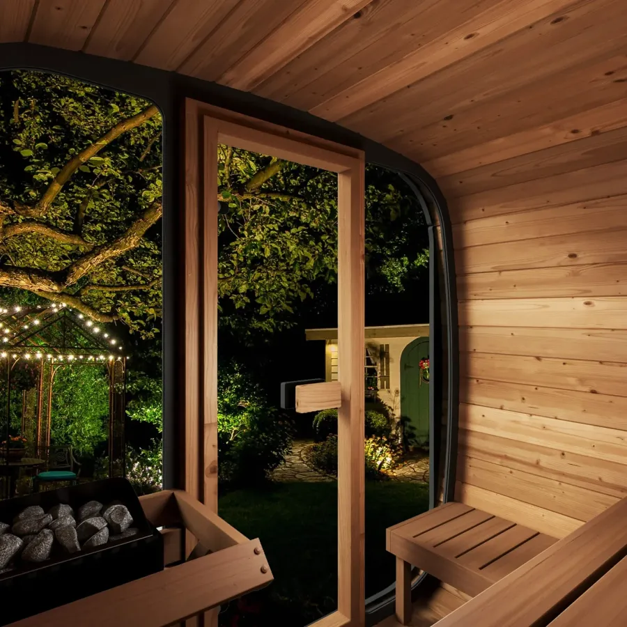 SaunaLife Cube CL5G 4-Person Outdoor Cube Sauna, photo 10 of 11