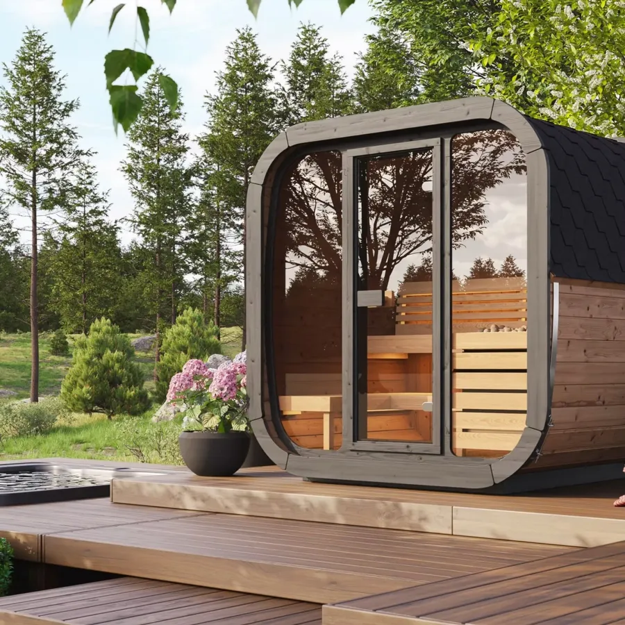 SaunaLife Cube CL5G 4-Person Outdoor Cube Sauna, photo 11 of 11