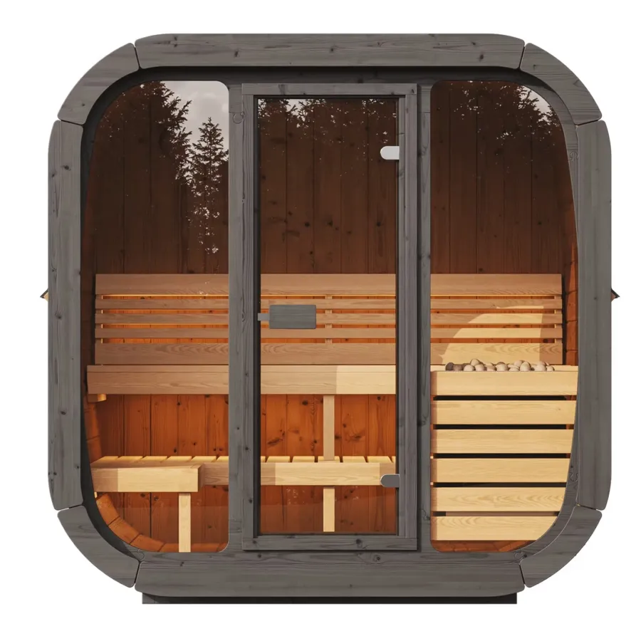 SaunaLife Cube CL5G 4-Person Outdoor Cube Sauna, photo 4 of 11