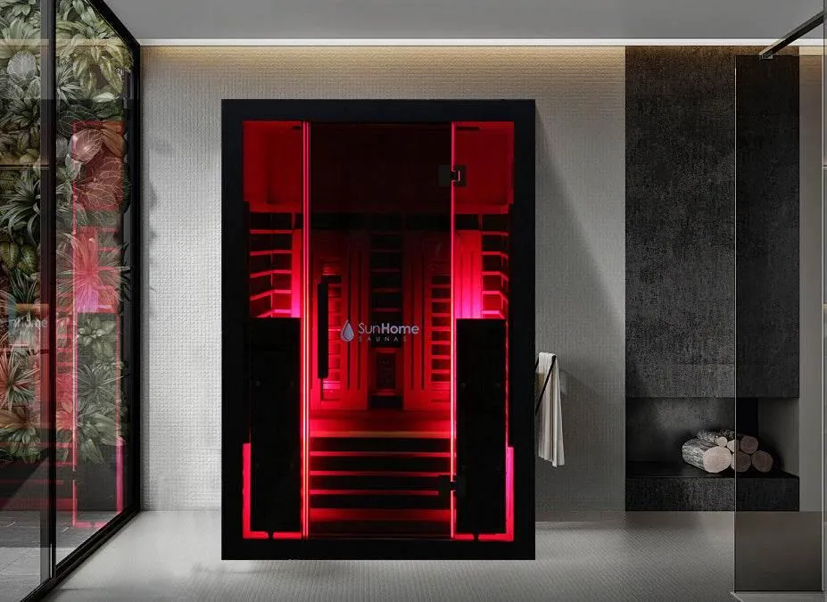 Sun Home Eclipse 2-Person Red Light & Full-Spectrum Infrared Sauna, photo 2 of 11