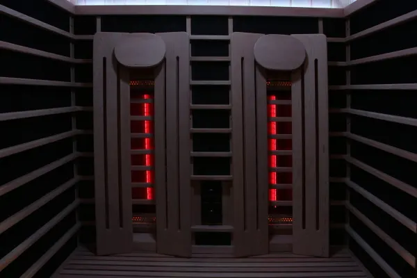 Image: sunhomesaunas.com Sun Home Eclipse 2-Person Red Light & Full-Spectrum Infrared Sauna, photo 8 of 11