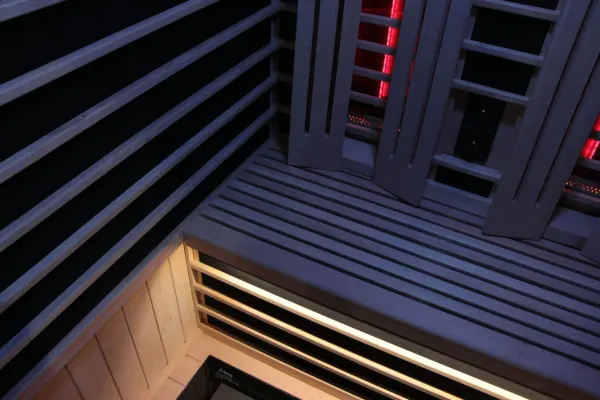 Image: sunhomesaunas.com Sun Home Eclipse 2-Person Red Light & Full-Spectrum Infrared Sauna, photo 9 of 11