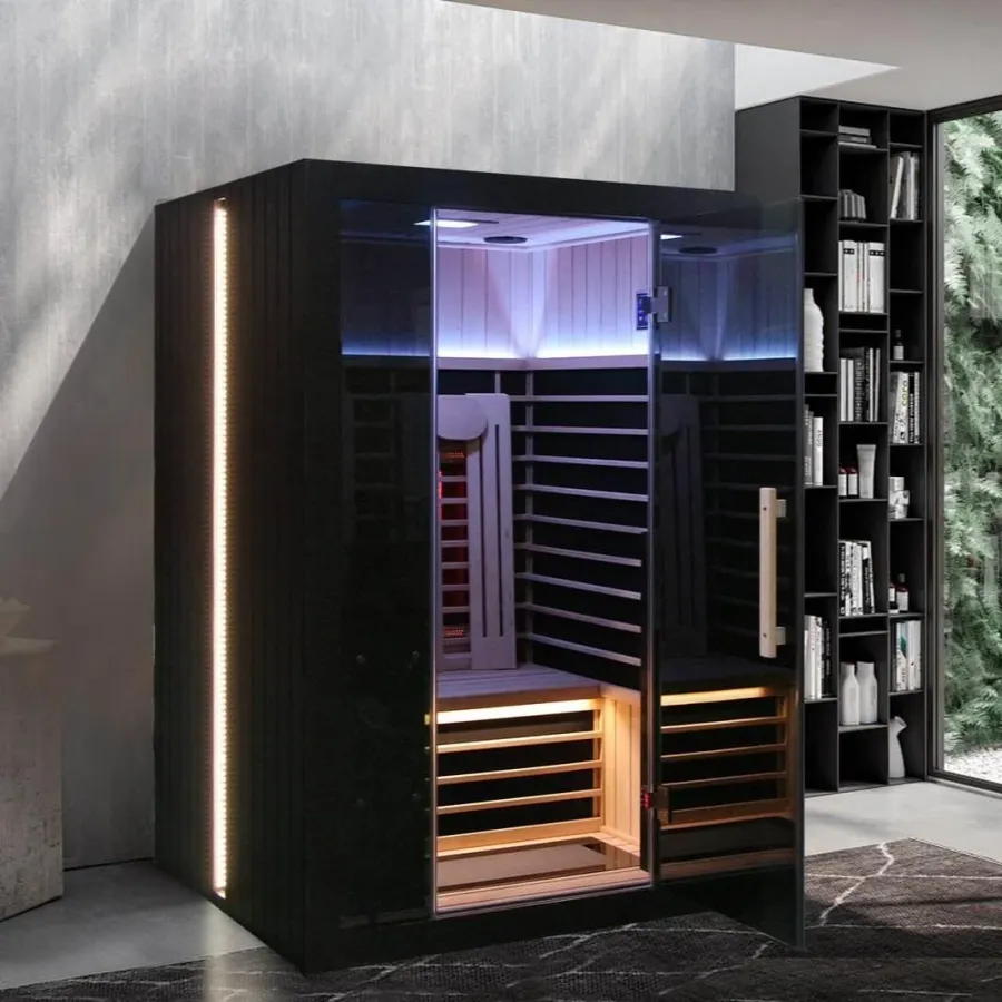 Sun Home Eclipse 2-Person Red Light & Full-Spectrum Infrared Sauna, photo 3 of 11