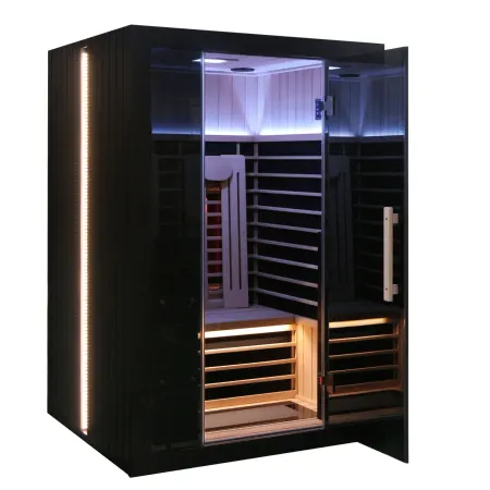 Image: sunhomesaunas.com Sun Home Eclipse 2-Person Red Light & Full-Spectrum Infrared Sauna, photo 6 of 11