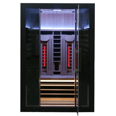 Image: sunhomesaunas.com Sun Home Eclipse 2-Person Red Light & Full-Spectrum Infrared Sauna, photo 7 of 11