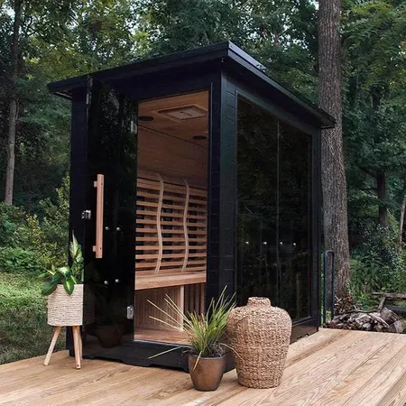 Image: sunhomesaunas.com Sun Home Luminar 5-Person Outdoor Full-Spectrum + Red Light Therapy Add-on, photo 7 of 11