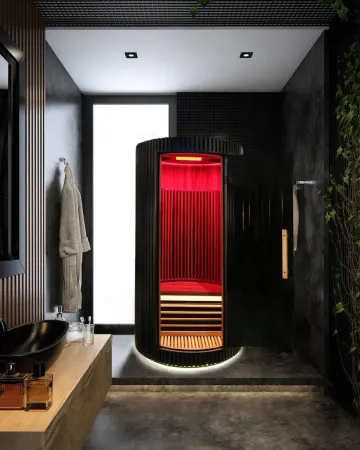 Image: sunhomesaunas.com Sun Home Pod 1-Person Red Light & Infrared Sauna, photo 8 of 11