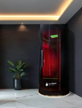 Image: sunhomesaunas.com Sun Home Pod 1-Person Red Light & Infrared Sauna, photo 9 of 11