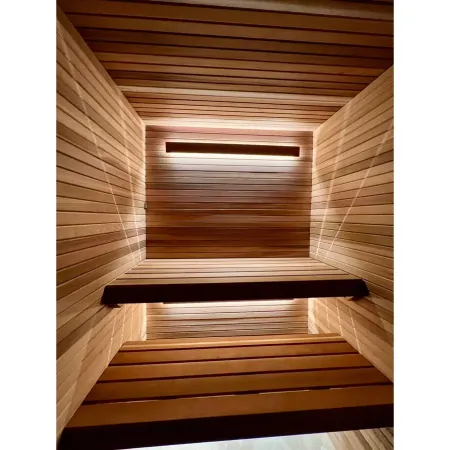 Image: saunaplace.com The Sauna Place Custom Indoor Cedro Sauna Maui 5 × 6 ft, cut to your precise dimensions, photo 8 of 11