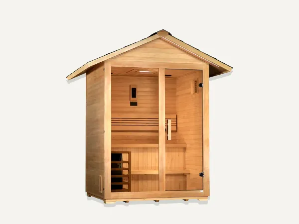 Image: goldendesignsinc.com Golden Designs Arlberg 3 Person Traditional Outdoor Sauna (GDI-8103-01)