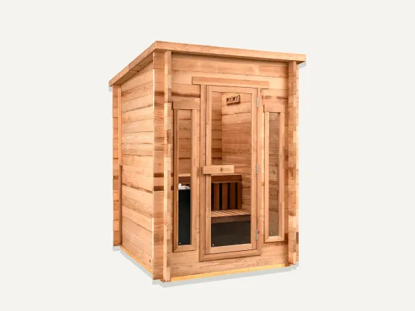 Image: redwoodoutdoors.com Redwood Outdoors Cabin Outdoor Sauna - 4 Person