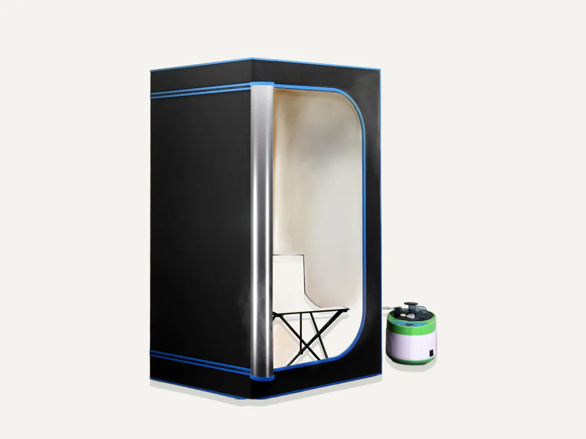SereneLife Portable Steam Sauna Tent with 4L Steamer (SLISAU35BK)