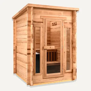 Image: redwoodoutdoors.com Redwood Outdoors Cabin Outdoor Sauna - 4 Person