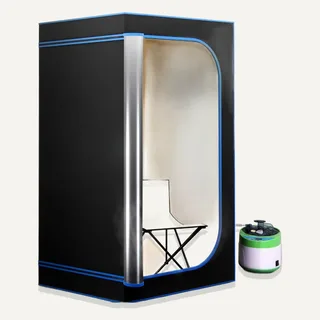 Image: amazon.com SereneLife Portable Steam Sauna Tent with 4L Steamer (SLISAU35BK)