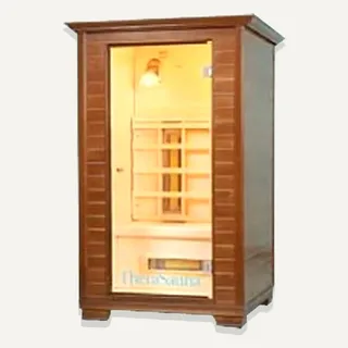 Image: therasage.com Therasage Full Spectrum Infrared Wooden Sauna, 1-Person
